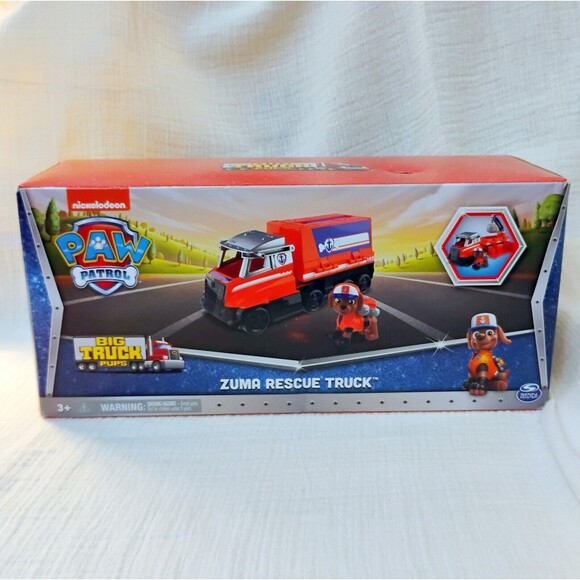 Paw Patrol Big Truck Pups Zuma Transforming Rescue Truck and Action Figure NEW - Picture 2 of 7